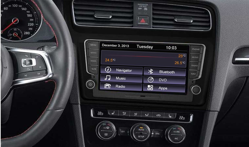 Volkswagen Golf 7 Navigation Media) Skoda Dansk Autoudstyr